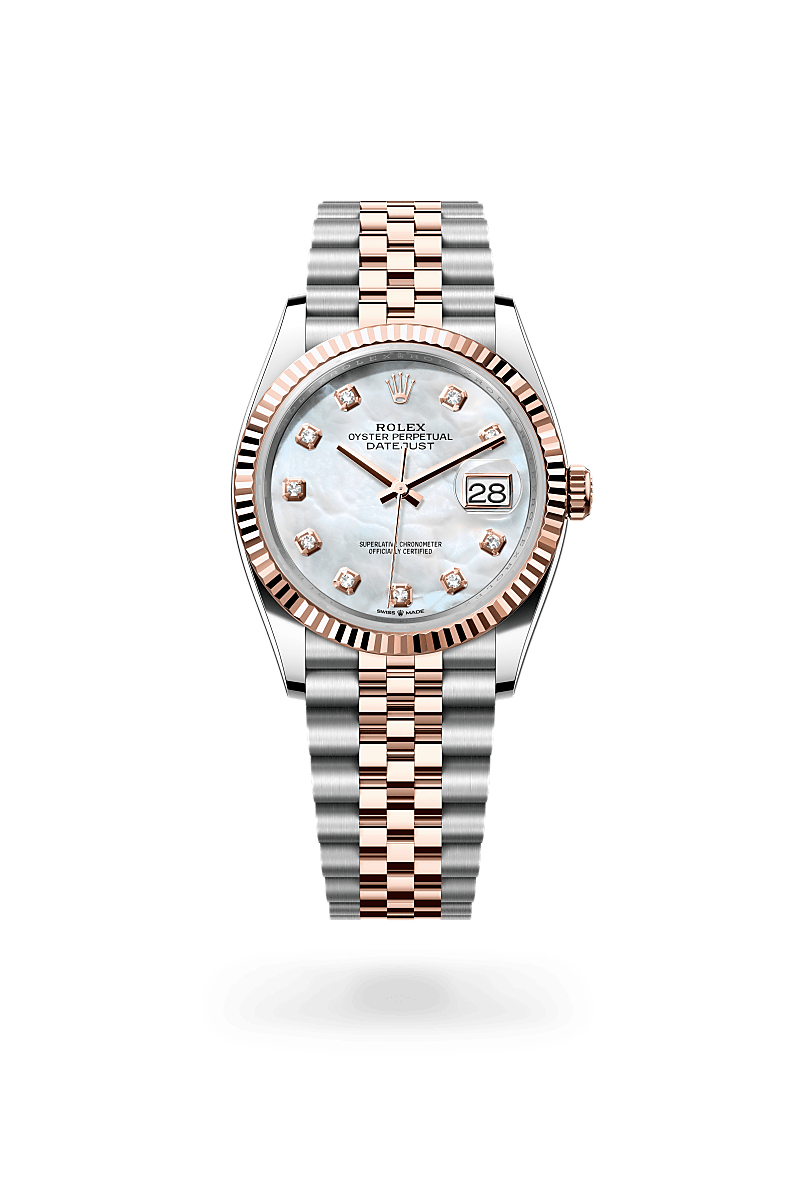 rolex Datejust de Rolesor Everose —combinación de acero Oystersteel y oro Everose, M126231-0021 - Perodri Joyeros