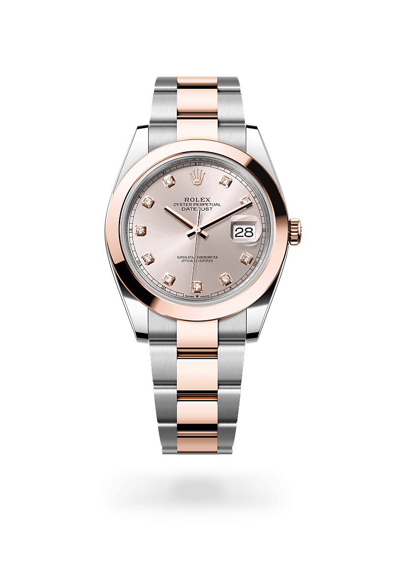 rolex Datejust de Rolesor Everose —combinación de acero Oystersteel y oro Everose, M126301-0007 - Perodri Joyeros
