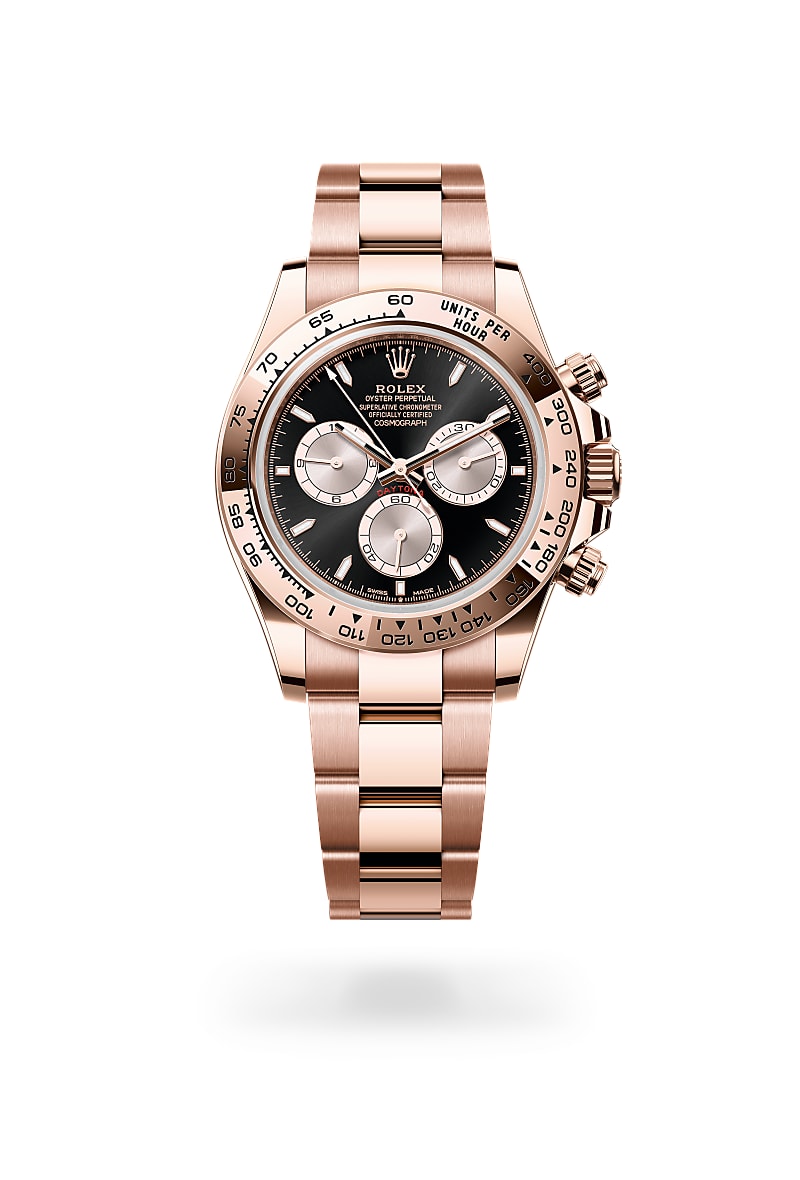 rolex Cosmograph Daytona de Oro Everose de 18 quilates, M126505-0001 - Perodri Joyeros