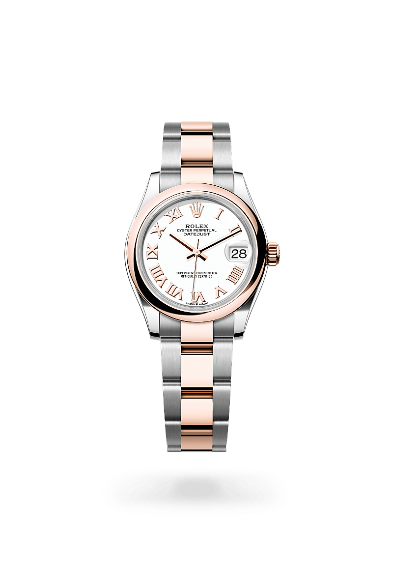 rolex Datejust de Rolesor Everose —combinación de acero Oystersteel y oro Everose, M278241-0001 - Perodri Joyeros