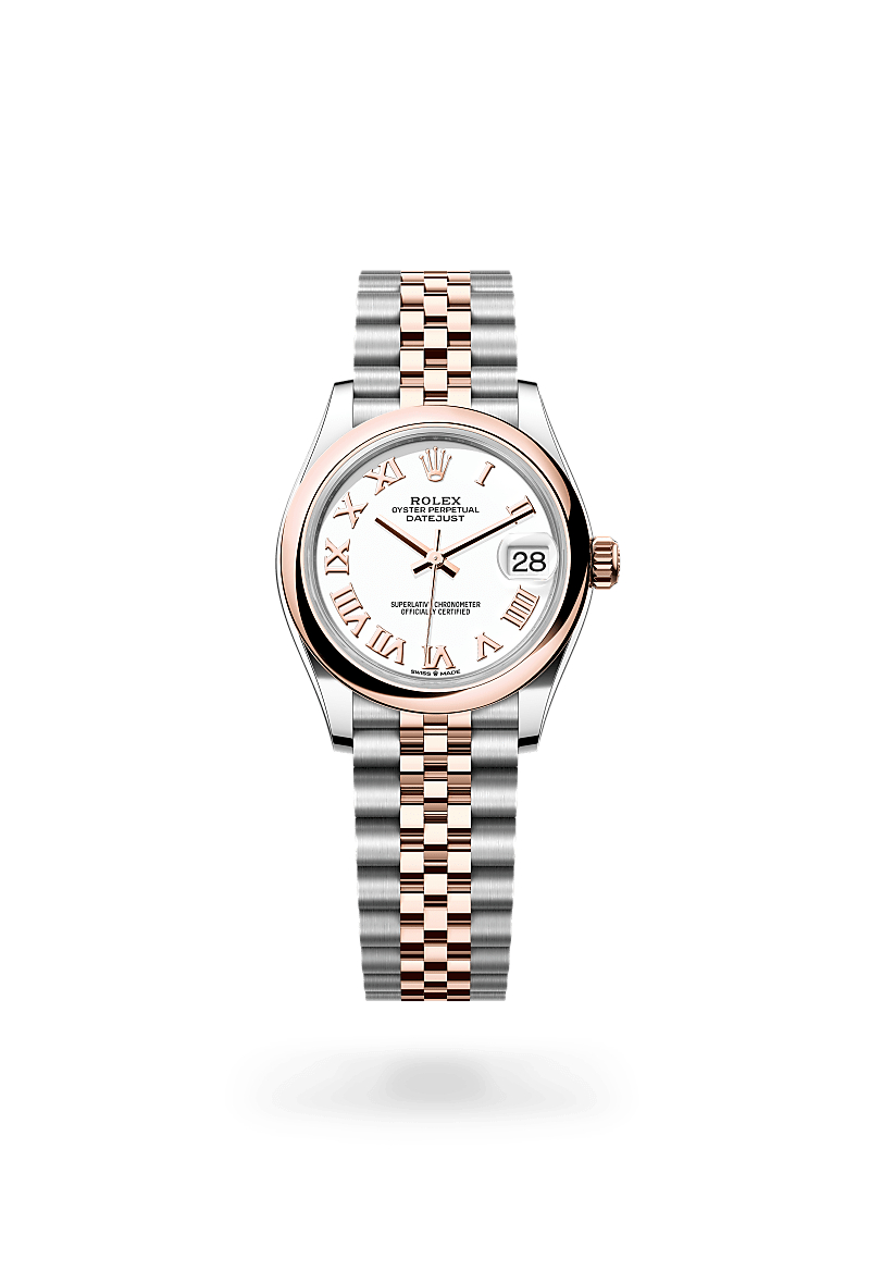 rolex Datejust de Rolesor Everose —combinación de acero Oystersteel y oro Everose, M278241-0002 - Perodri Joyeros