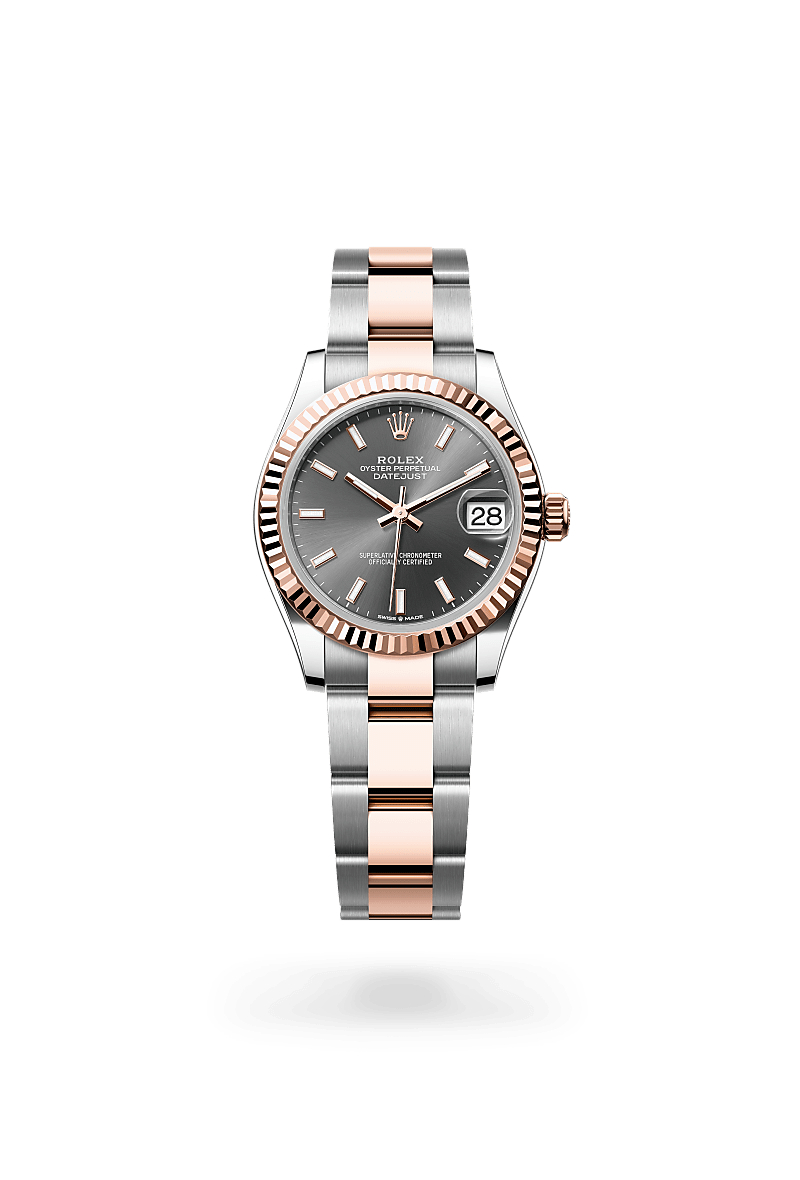 rolex Datejust de Rolesor Everose —combinación de acero Oystersteel y oro Everose, M278271-0017 - Perodri Joyeros
