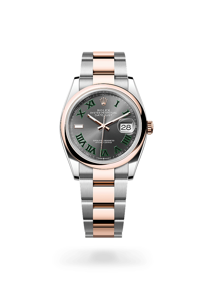 rolex Datejust de Rolesor Everose —combinación de acero Oystersteel y oro Everose, M126201-0030 - Perodri Joyeros
