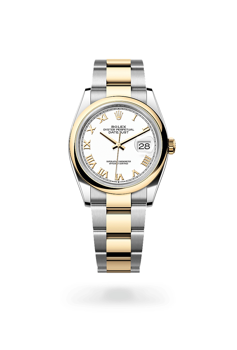 rolex Datejust de Rolesor amarillo —combinación de acero Oystersteel y oro amarillo, M126203-0030 - Perodri Joyeros