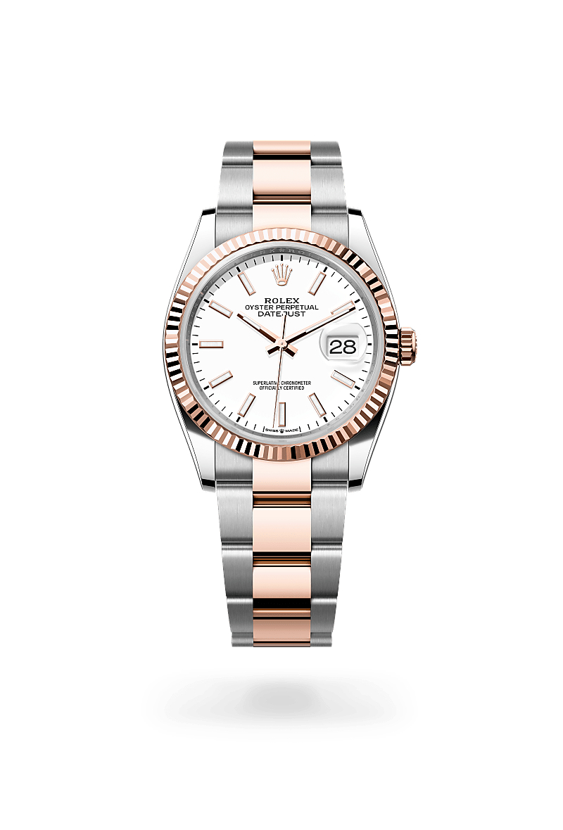 rolex Datejust de Rolesor Everose —combinación de acero Oystersteel y oro Everose, M126231-0018 - Perodri Joyeros