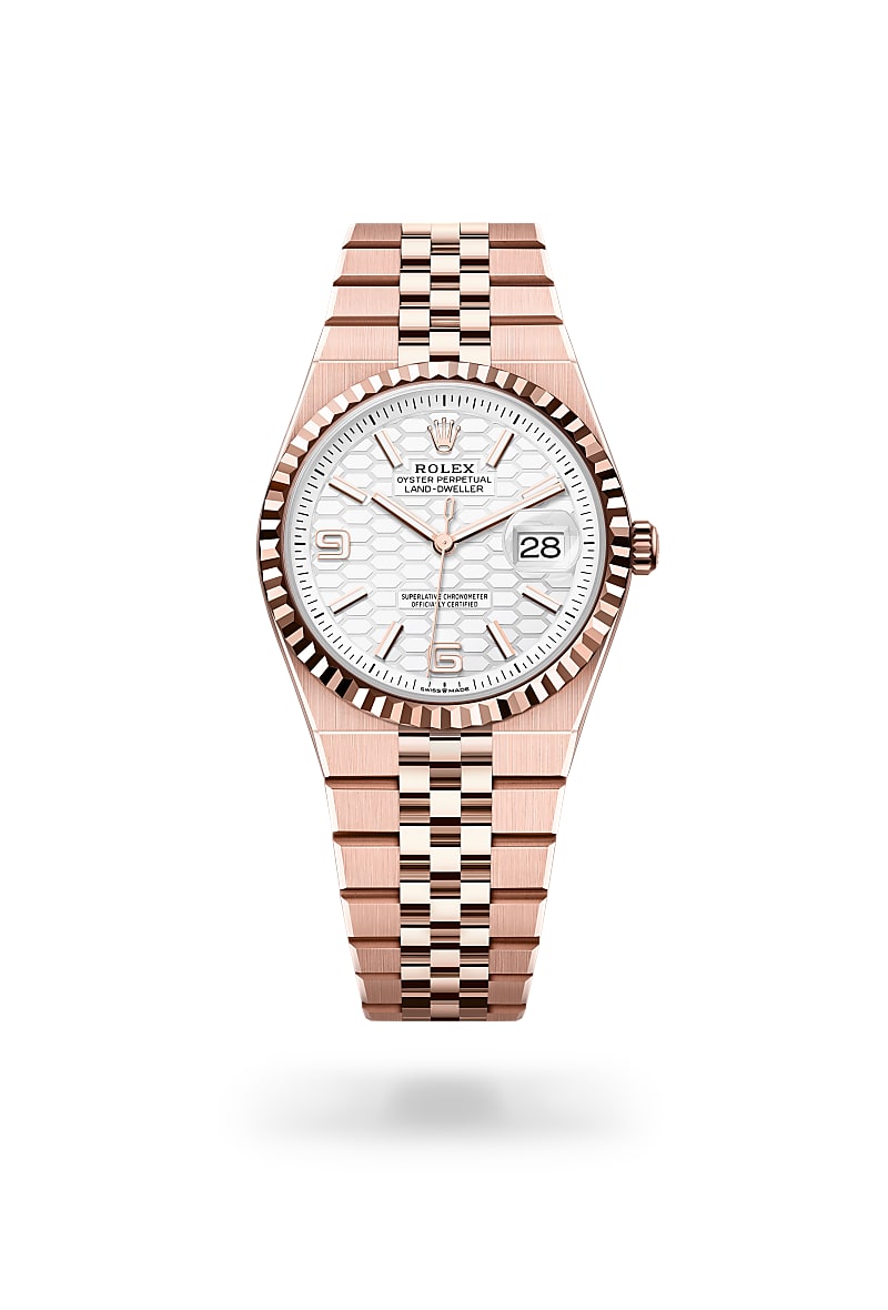 rolex Land-Dweller de 18 ct Everose gold, M127235-0001 - Perodri Joyeros
