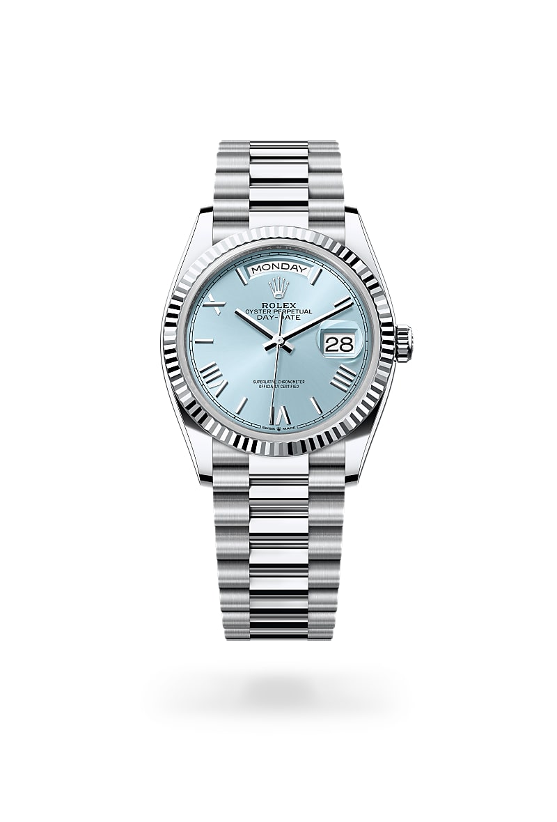 rolex Day-Date de Platinum, M128236-0018 - Perodri Joyeros