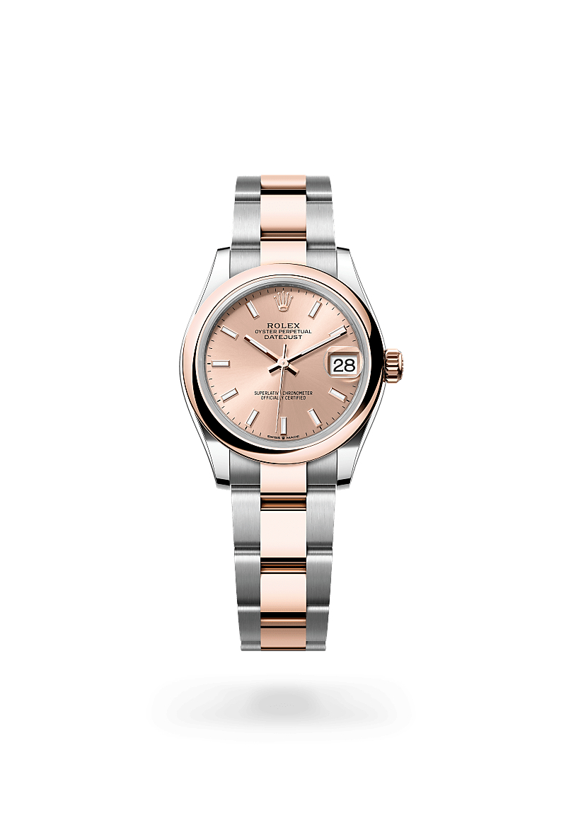 rolex Datejust de Rolesor Everose —combinación de acero Oystersteel y oro Everose, M278241-0009 - Perodri Joyeros