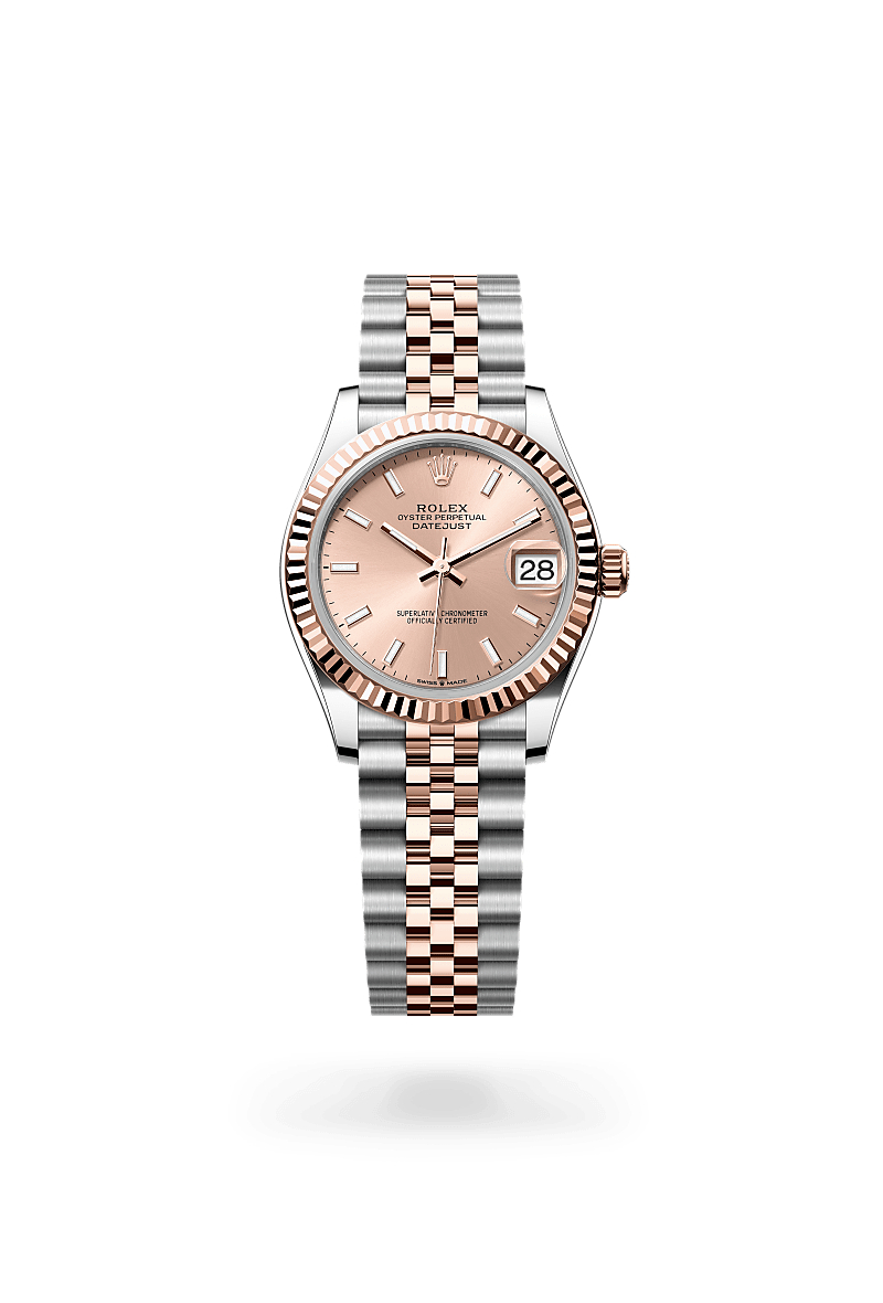 rolex Datejust de Rolesor Everose —combinación de acero Oystersteel y oro Everose, M278271-0010 - Perodri Joyeros