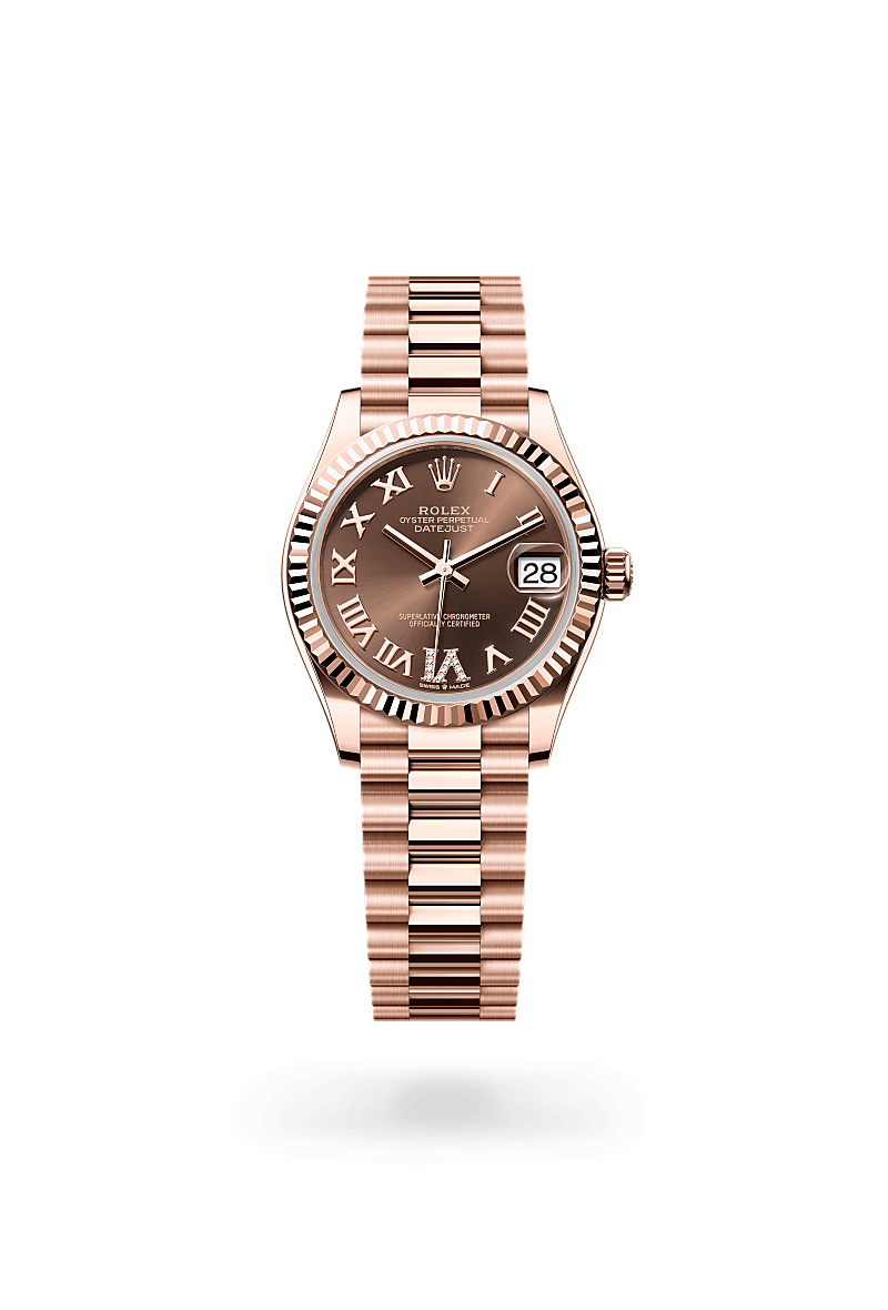 rolex Datejust de Oro Everose de 18 quilates, M278275-0025 - Perodri Joyeros