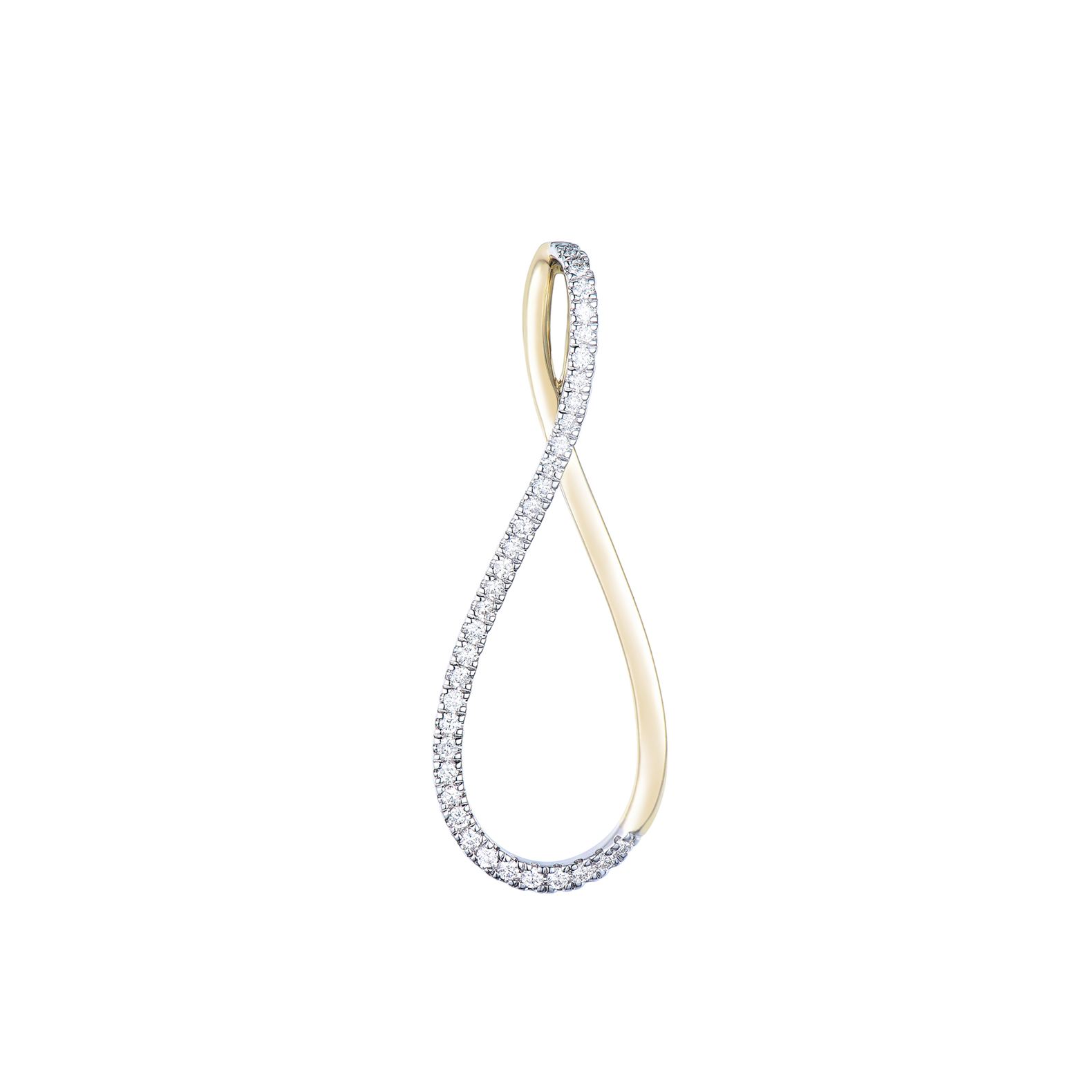 Colgante Cristina Wish en oro amarillo con diamantes talla brillante