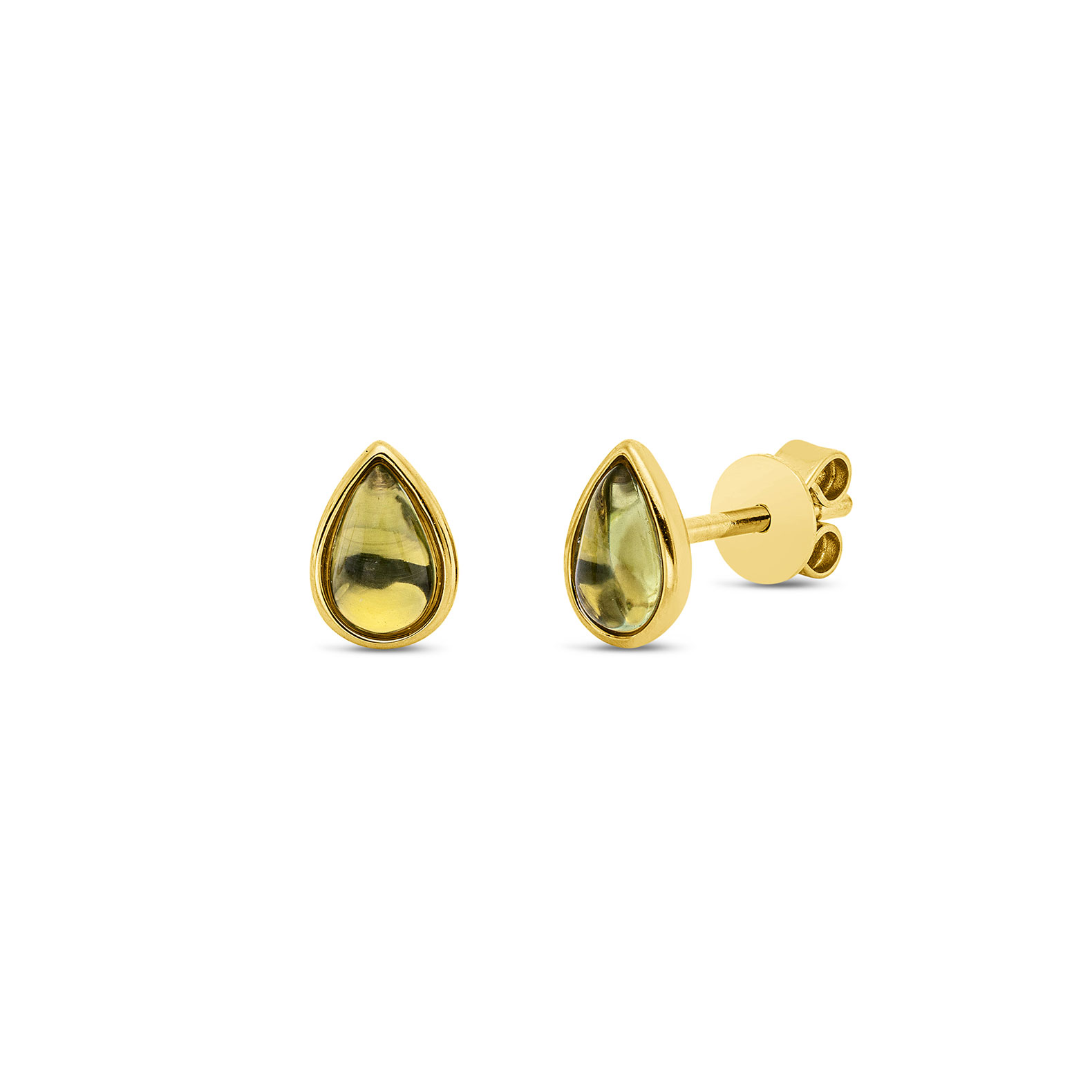 Pendientes Cristina Wish en oro amarillo con peridotos