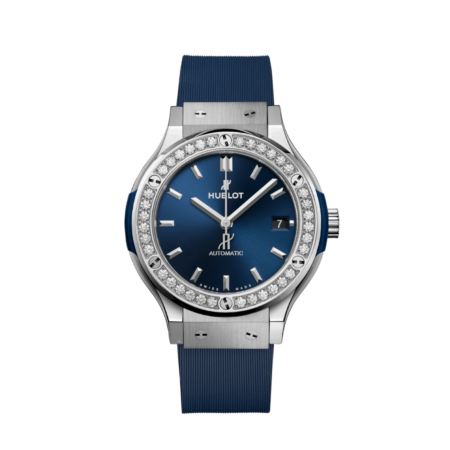 Hublot Classic Fusion Titanium Blue Diamonds