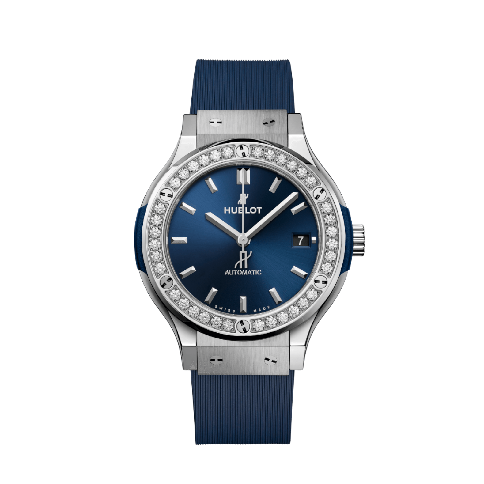 Hublot Classic Fusion Titanium Blue Diamonds