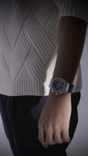 Classic Fusion Chronograph Titanium Blue, la simbiosis entre funcionalidad, arquitectura y diseño. #Hublot
