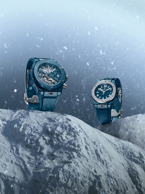 El Hublot Big Bang Unico Petrol Blue Ceramic une su potencia al brillo del Big Bang One Click Petrol Blue Ceramic Diamonds. #Hublot