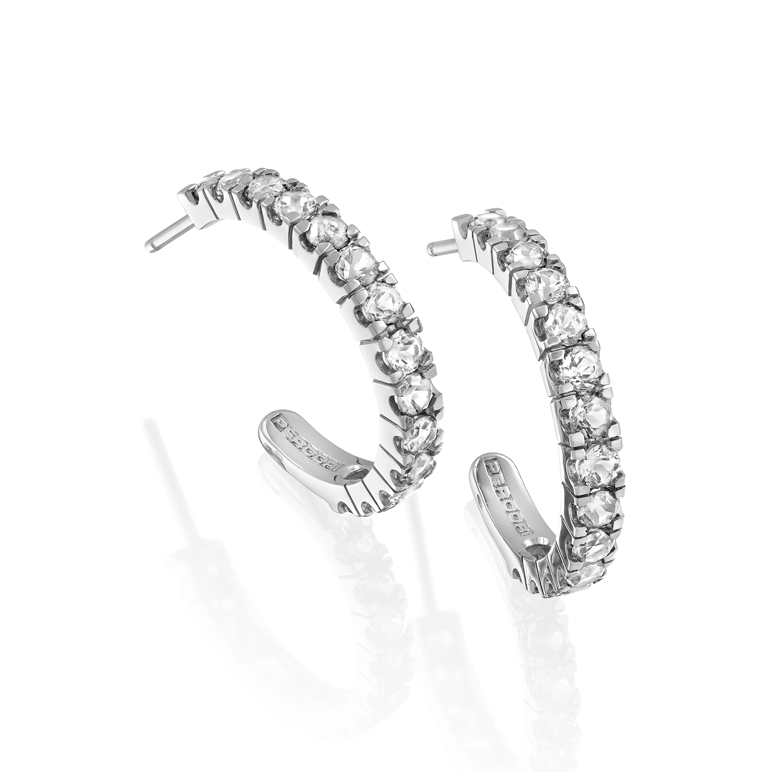 Pendientes Oro Blanco y Brillantes B0129-72-1100• 4747_65_F 1