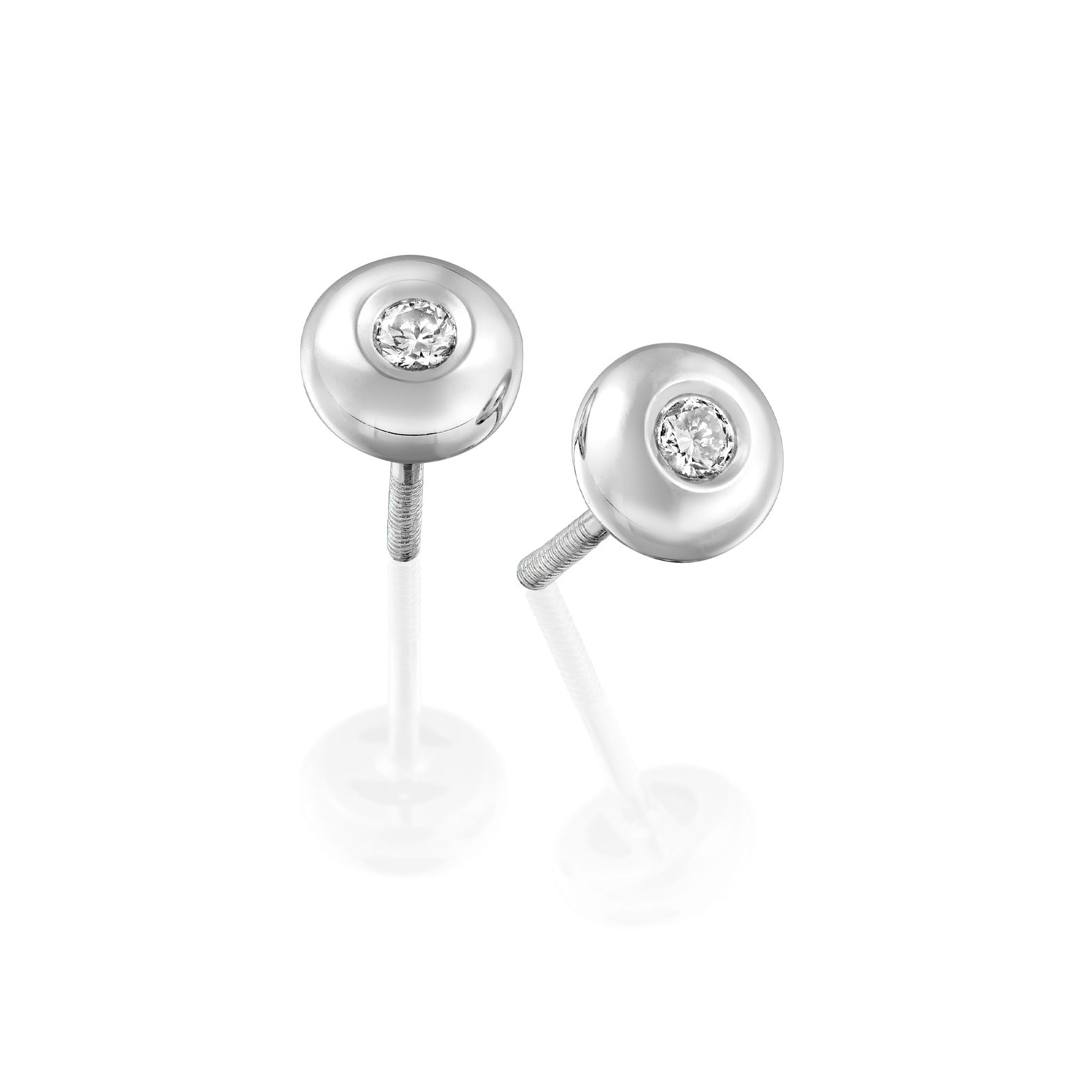 Pendientes de Oro Blanco