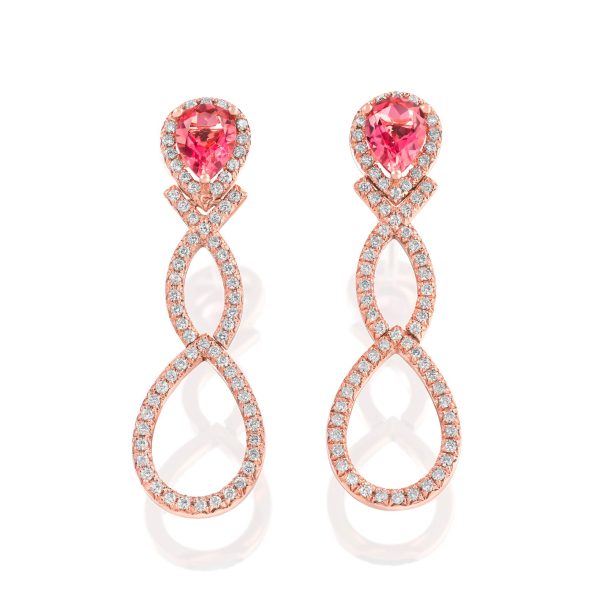 Pendientes de Oro Rosa