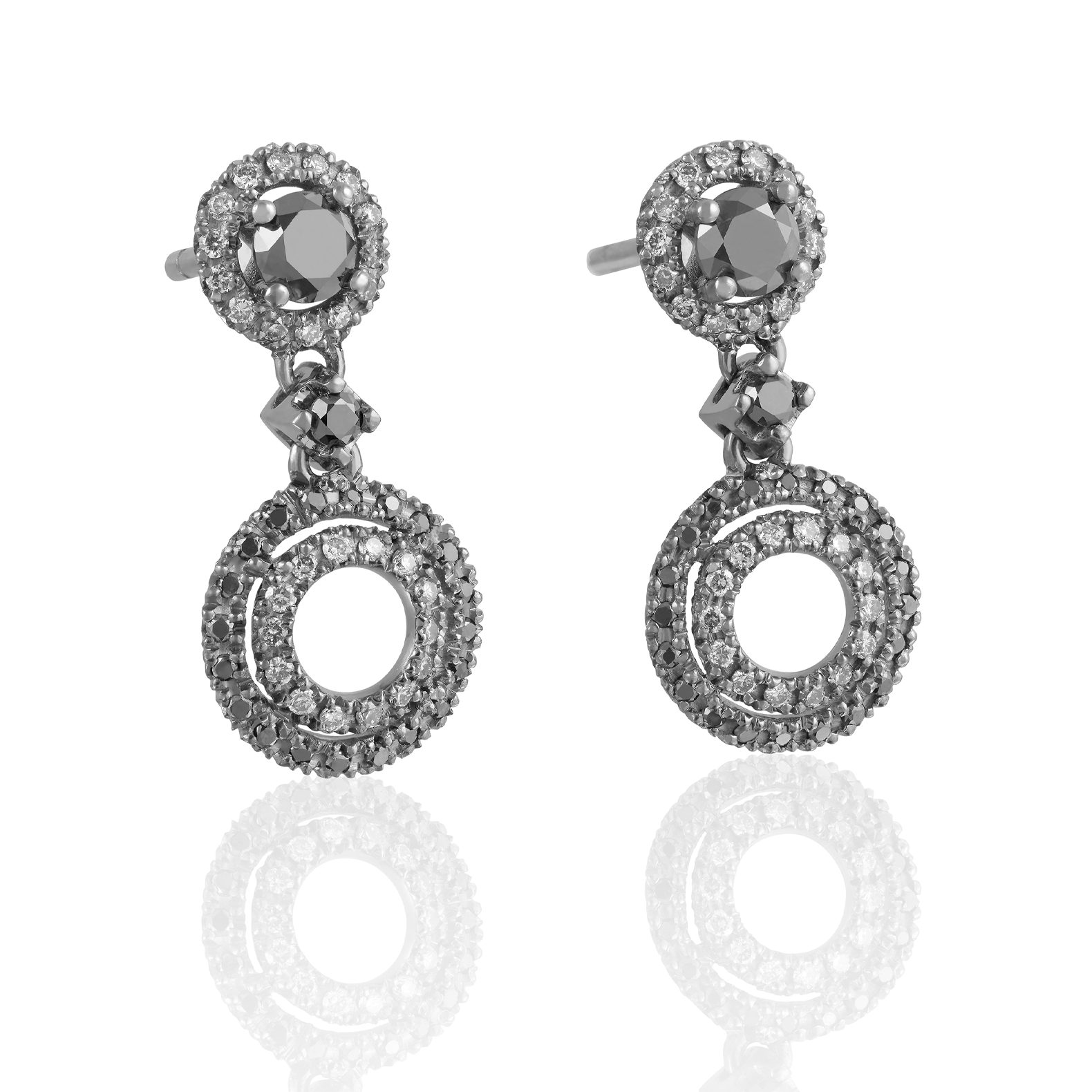 Pendientes de Oro Blanco