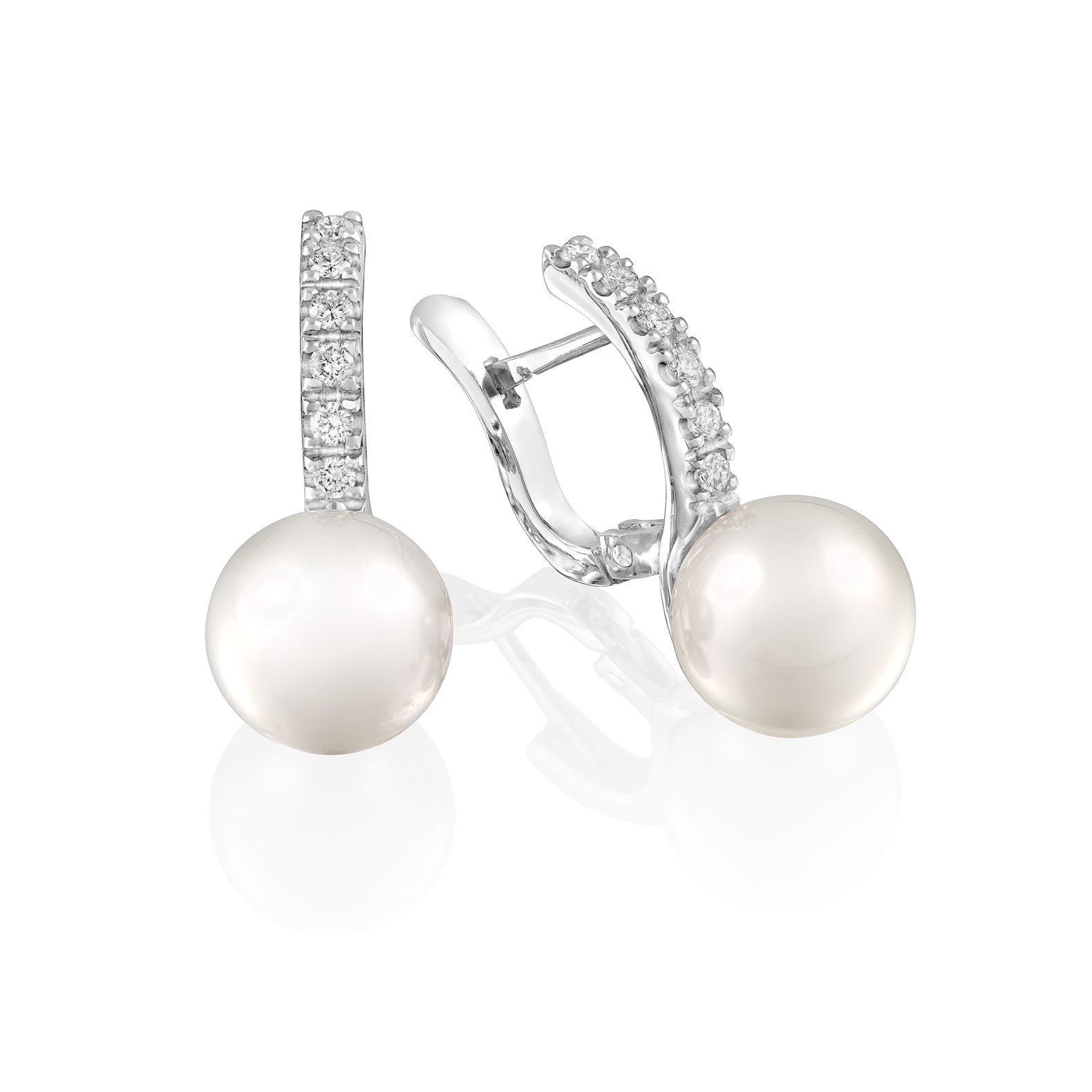 Pendientes de Oro Blanco