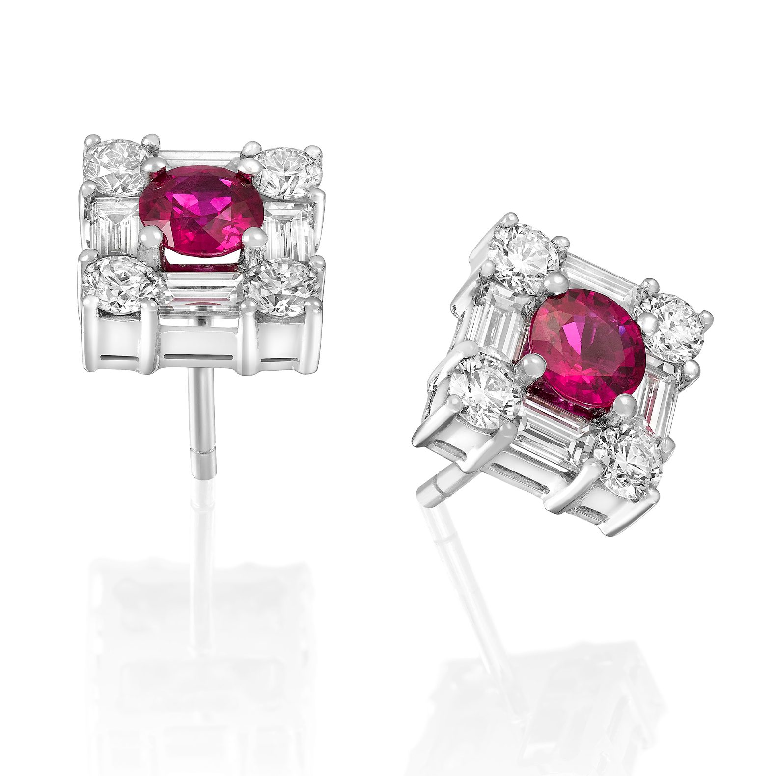 Pendientes de Oro Blanco