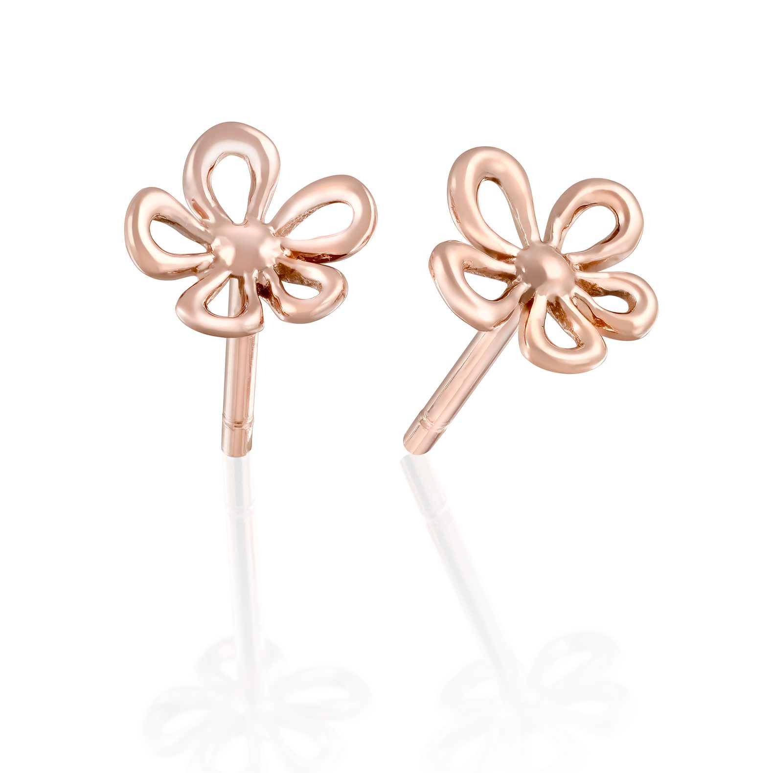 Pendientes de Oro Rosa