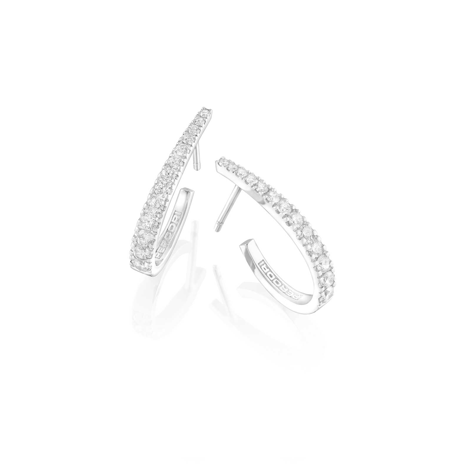 Pendientes de oro blanco