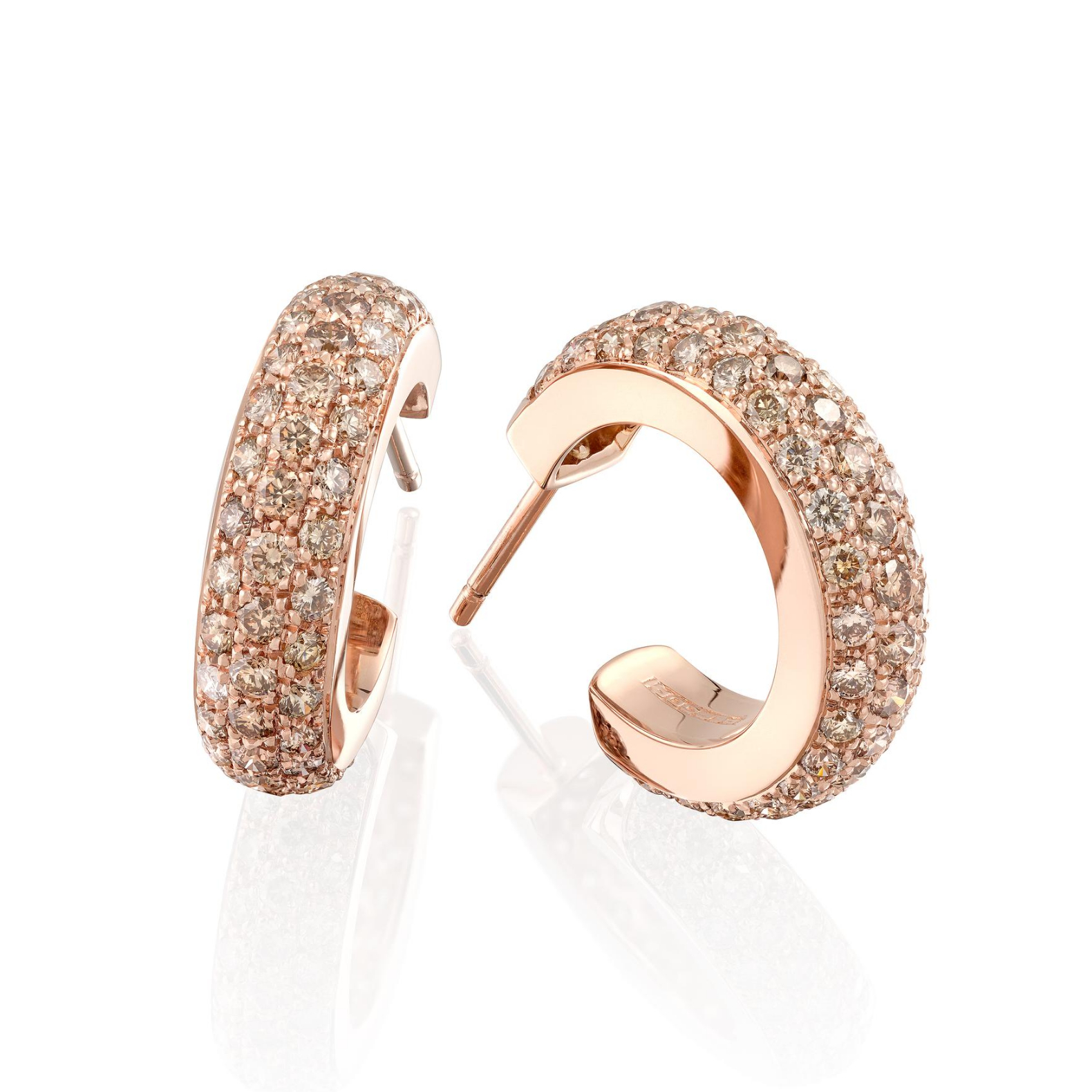 Pendientes Oro Rosa