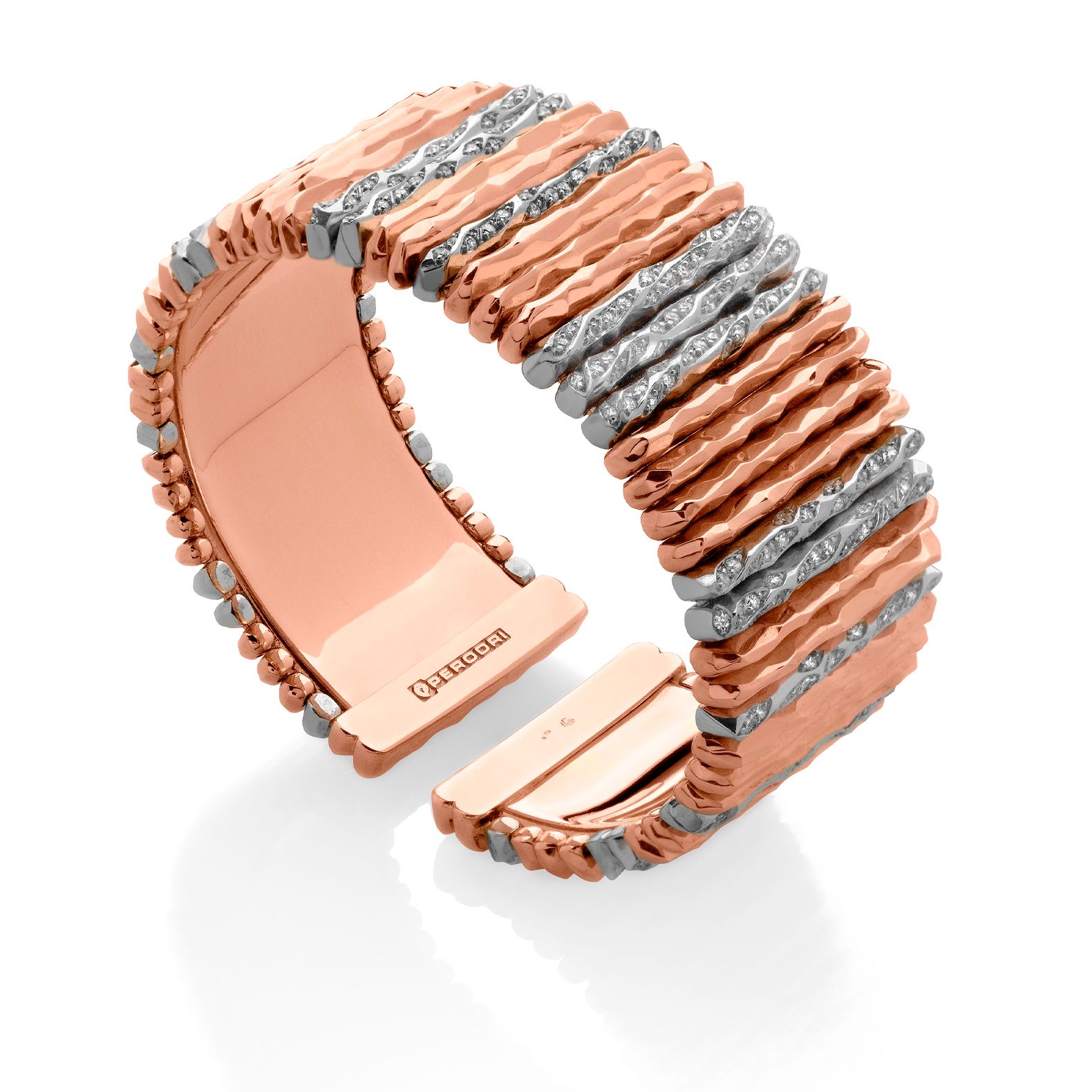 Pulsera de Oro Blanco y Oro Rosa