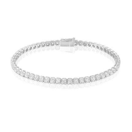 Pulsera de oro blanco