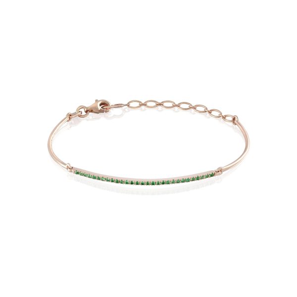 Pulsera de oro rosa