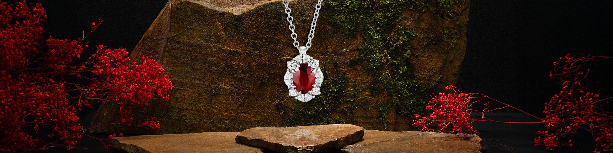 Colgantes de rubies