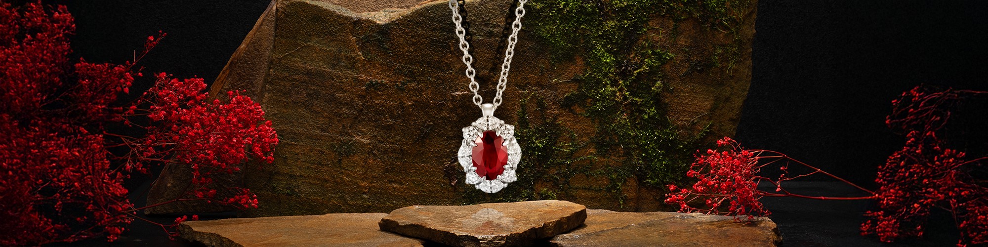 Colgantes de rubies