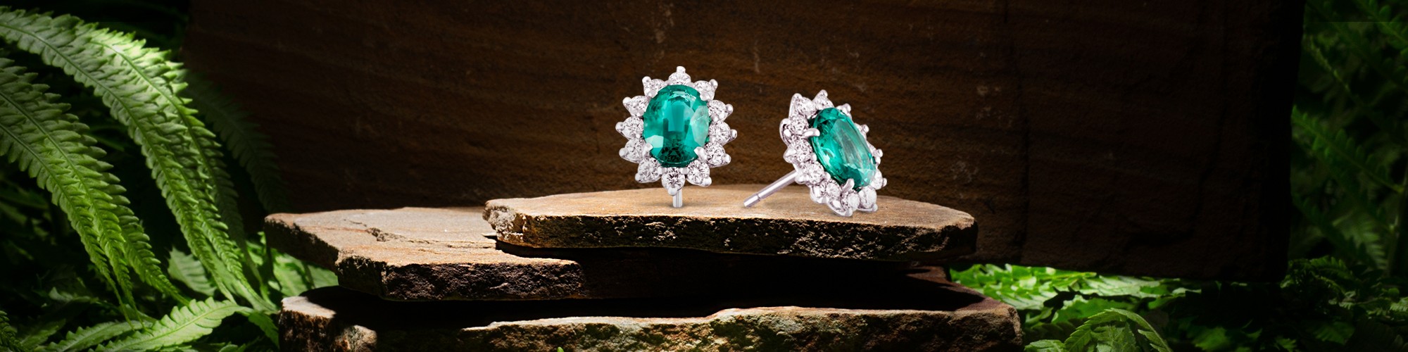 Pendientes de esmeraldas