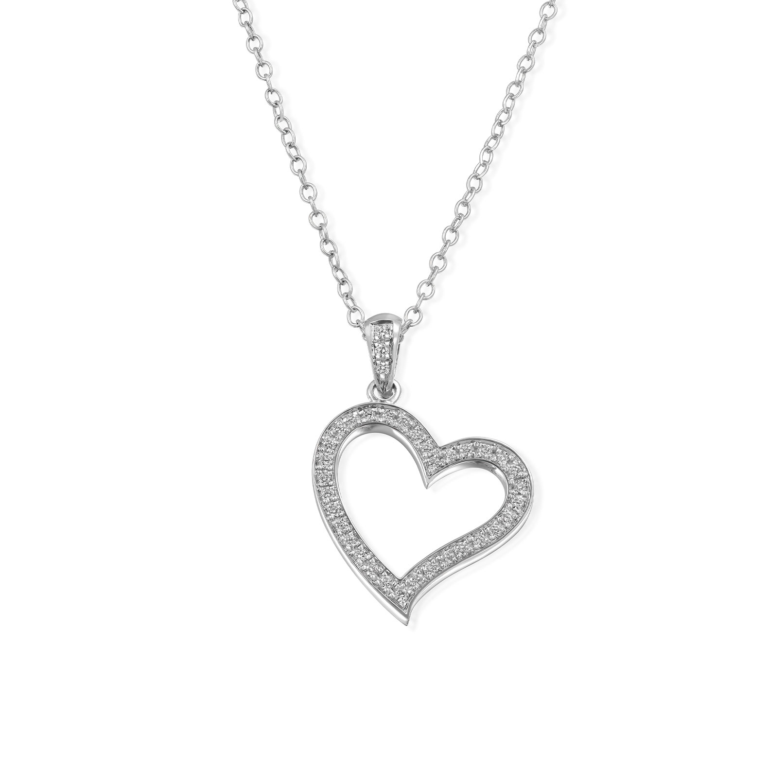 Colgante de Oro Blanco