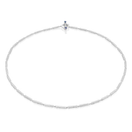 Gargantilla de oro blanco