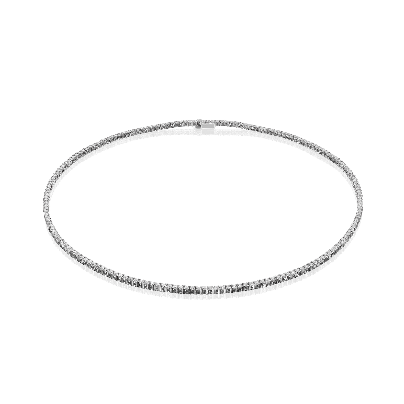 Gargantilla Oro blanco y Brillantes