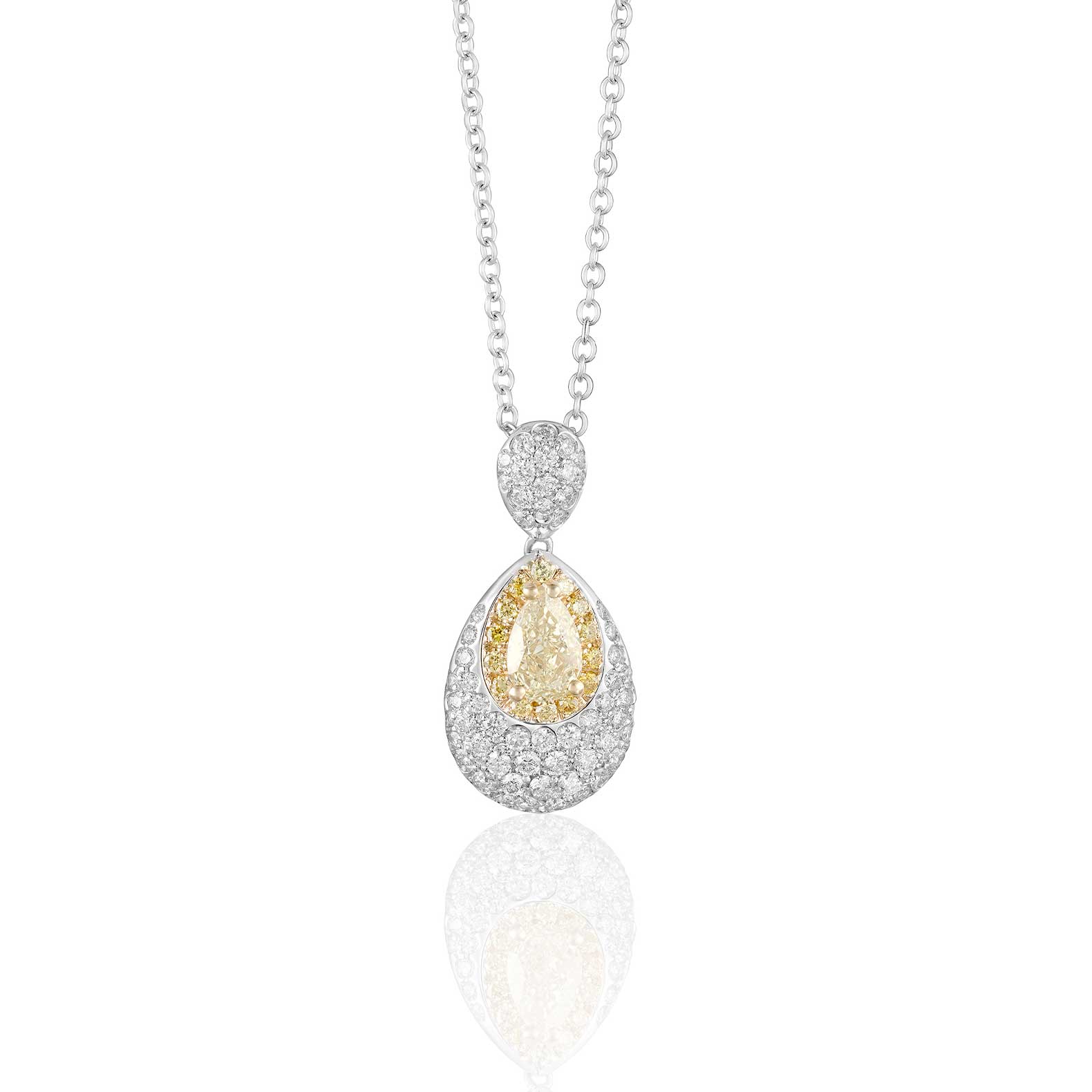 Gargantilla Venus en oro blanco