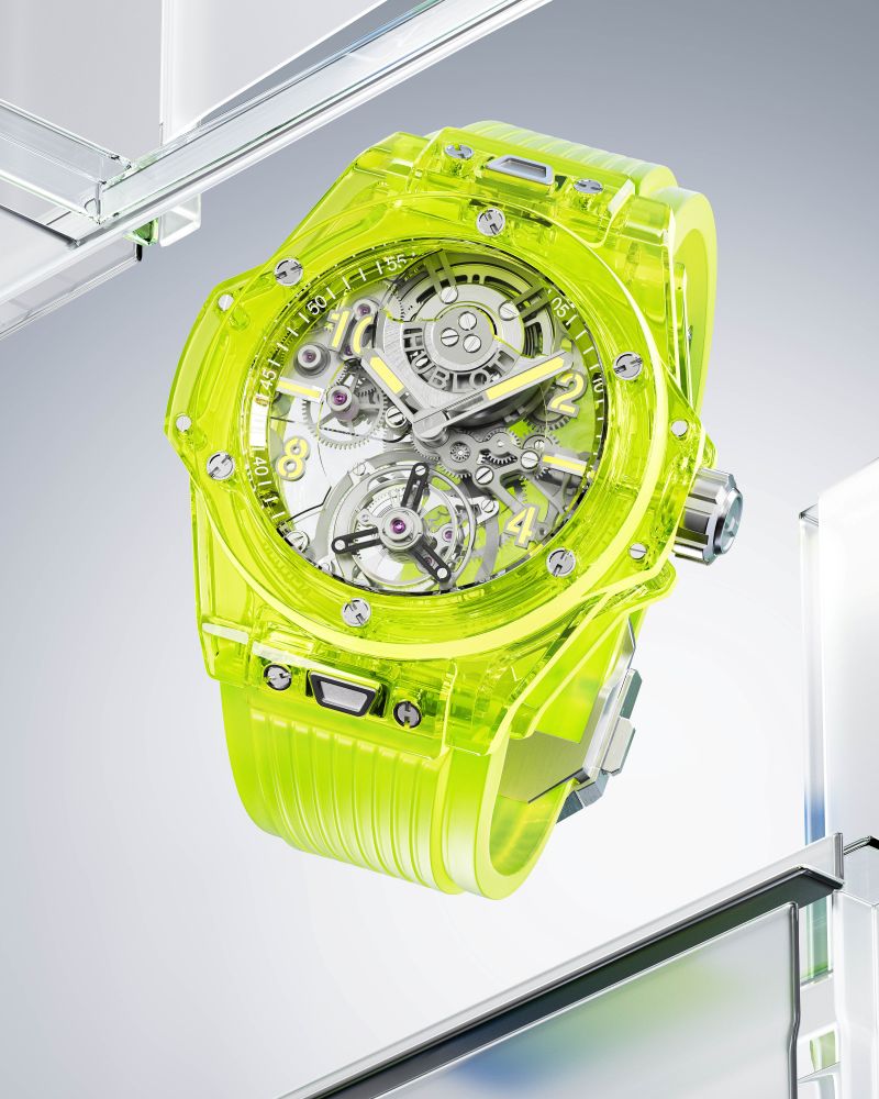 Primeras novedades de Hublot para 2023 Hublot Big Bang Tourbillon Automatic Yellow Neon 2023