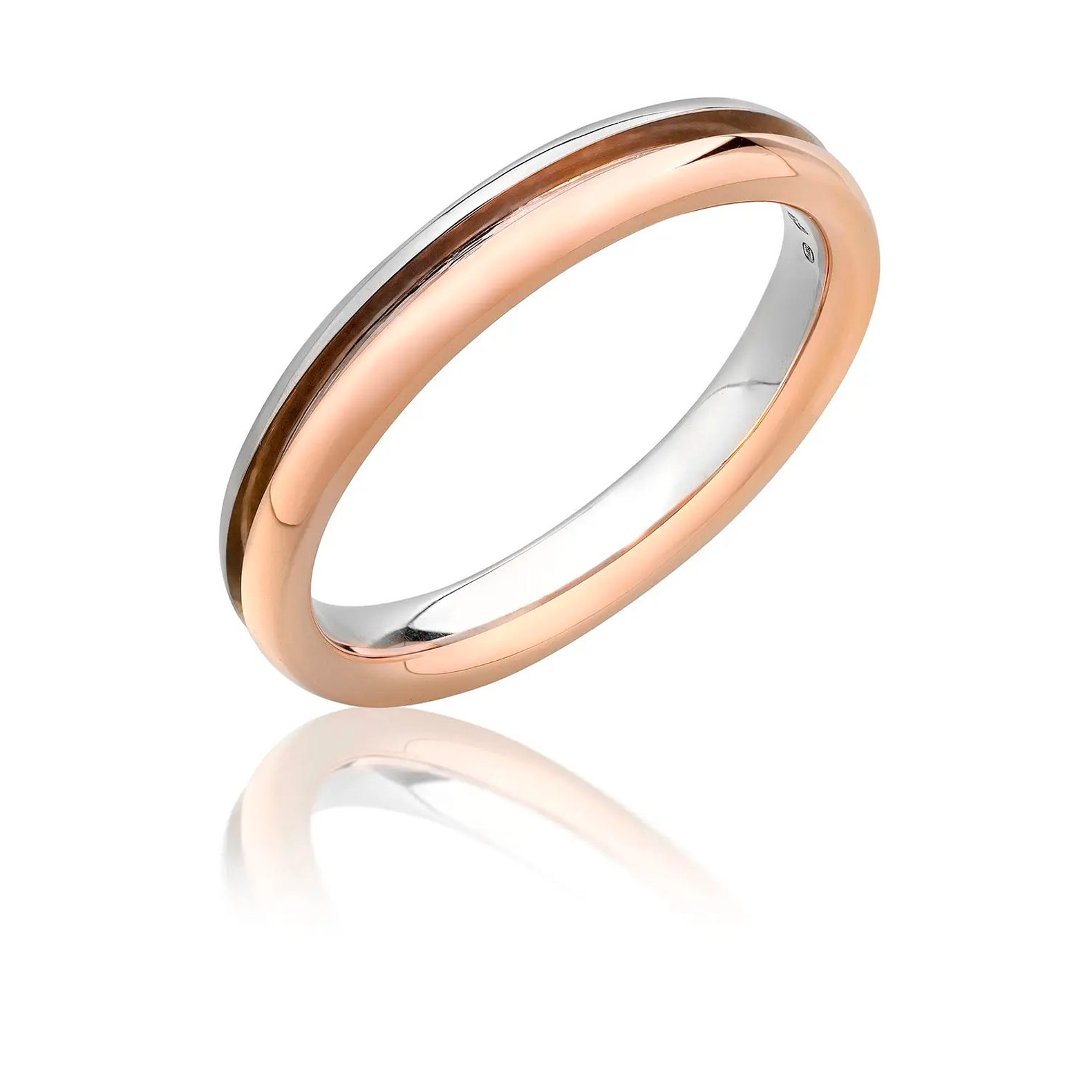 ¿Qué metal precioso elegir para una alianza de boda? Alianza de boda de Oro Blanco y Oro Rosa