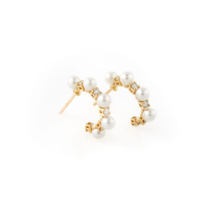 Pendientes Cristina Wish con perlas y brillantes