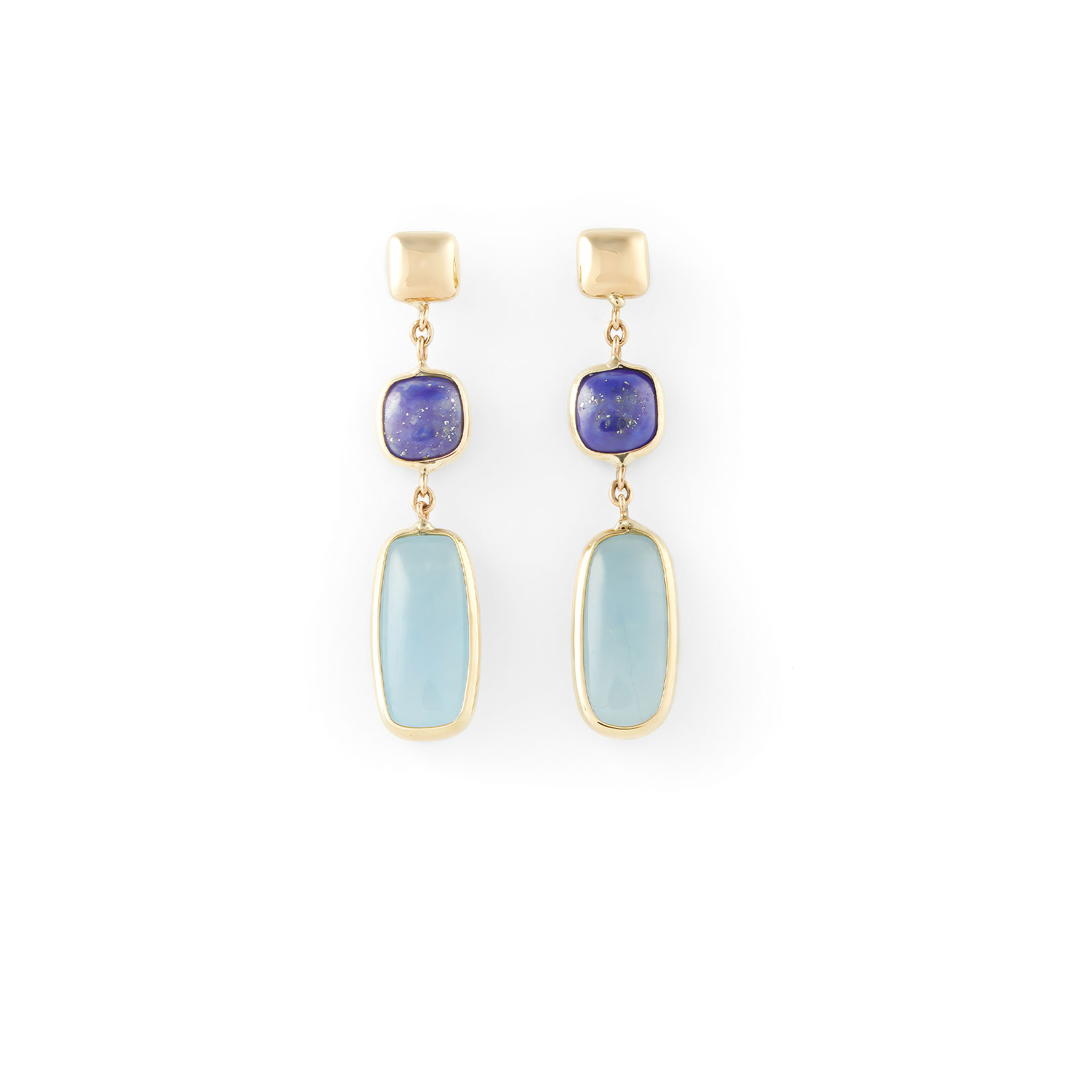 Pendientes Cristina Wish de Lapislázuli y Aguamarina