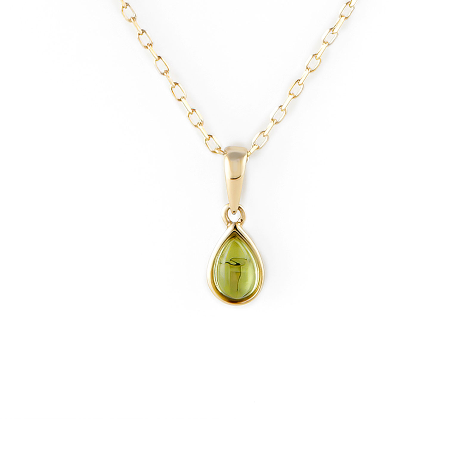 Gargantilla Cristina Wish en oro amarillo con peridoto