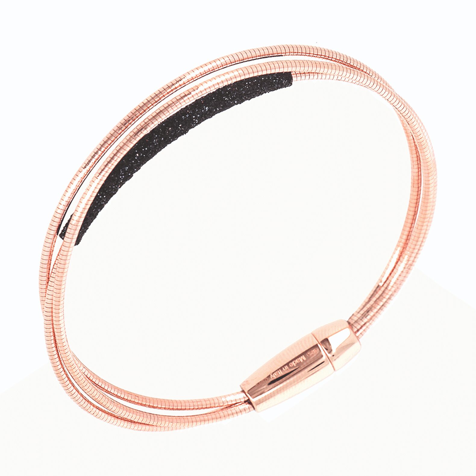 PULSERA PESAVENTO DNA ROSA POLVO NEGRO