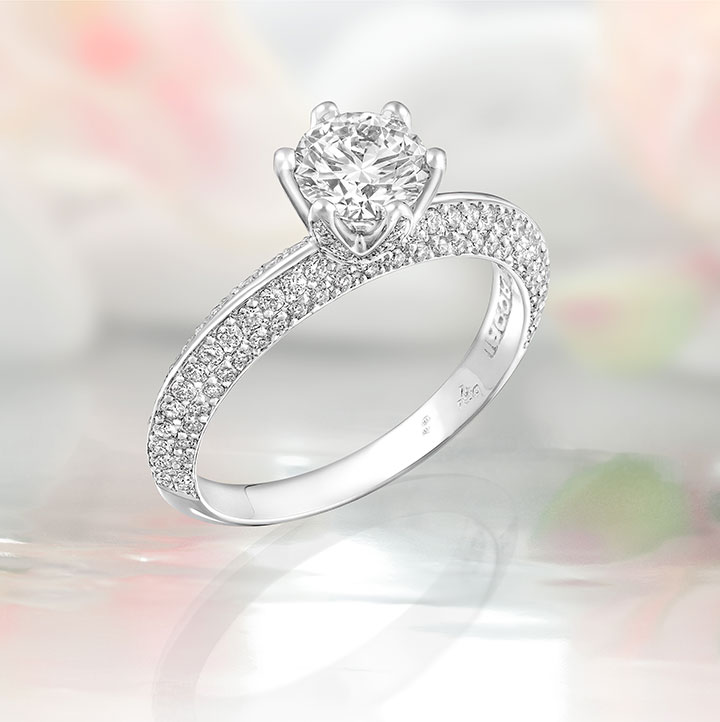 anillo de oro blanco 18 quilates