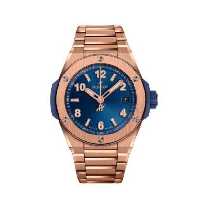HUBLOT BIG BANG INTEGRATED TIME ONLY KING GOLD BLUE
