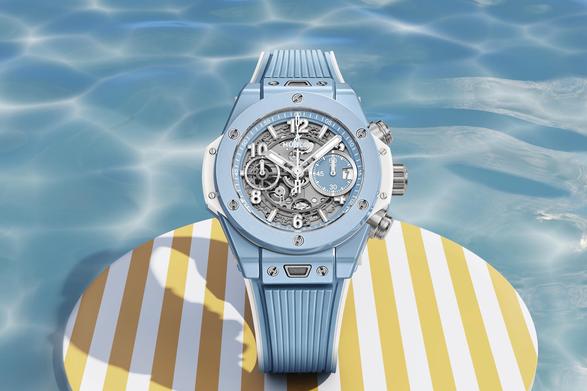 hublot big bang sky blue