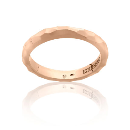 Alianza de Oro Rosa facetado