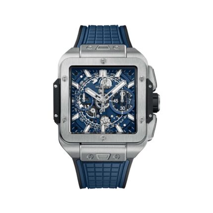 HUBLOT SQUARE BANG UNICO TITANIUM BLUE